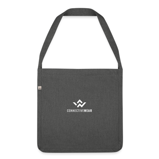 ConnectiveWear Shoulder Bag made from recycled material - dark grey heather