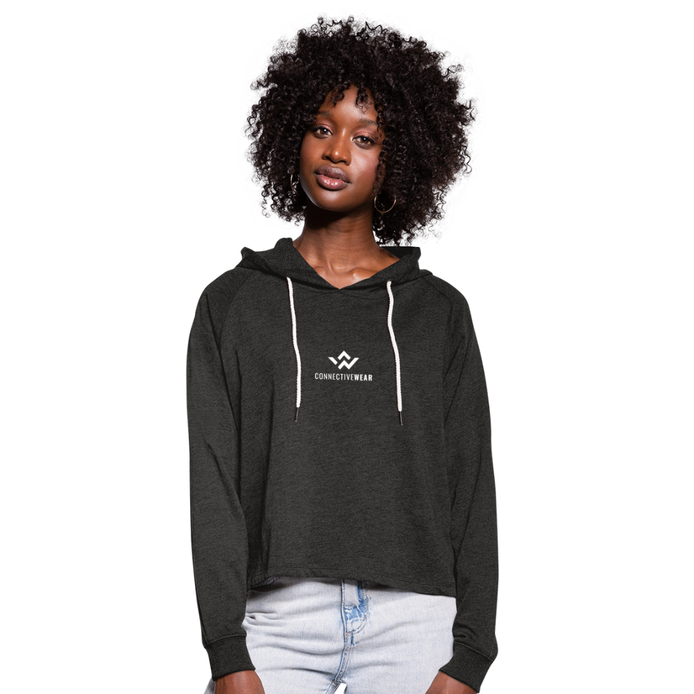 ConnectiveWear Women’s Cropped Hoodie - charcoal grey