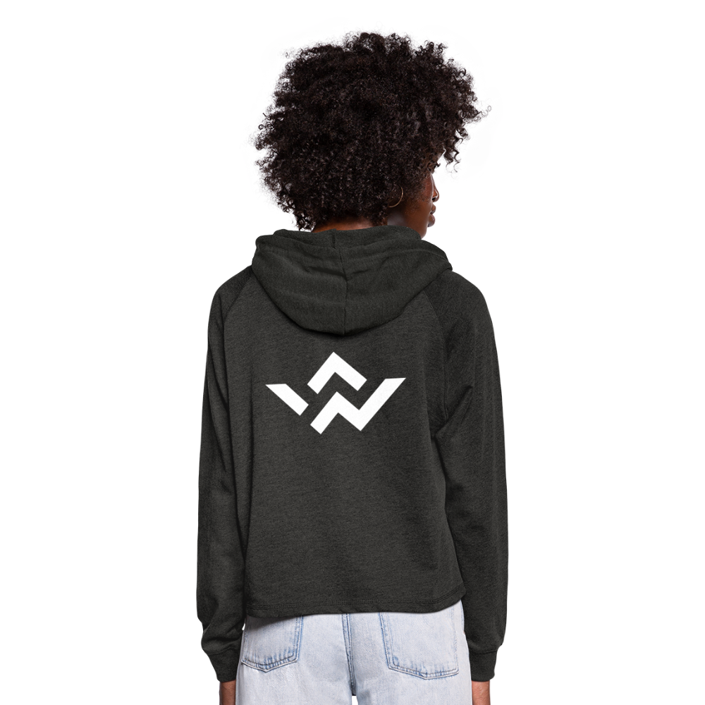 ConnectiveWear Women’s Cropped Hoodie - charcoal grey