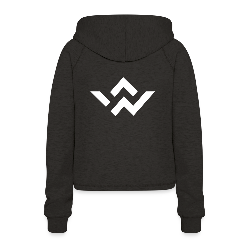 ConnectiveWear Women’s Cropped Hoodie - charcoal grey