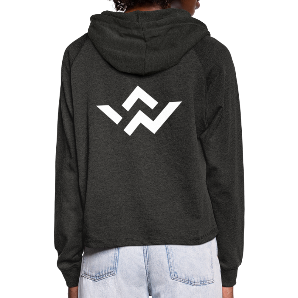 ConnectiveWear Women’s Cropped Hoodie - charcoal grey