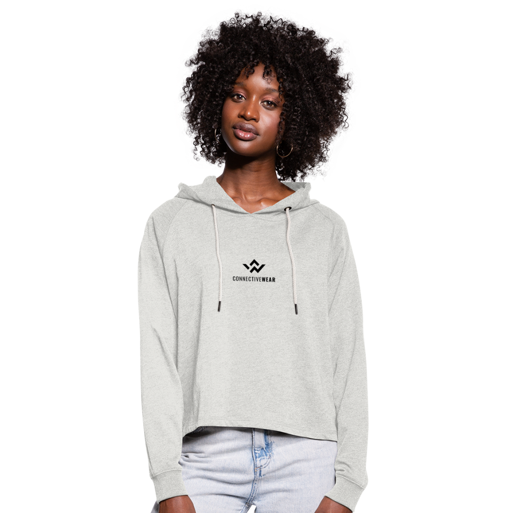 ConnectiveWear Women’s Cropped Hoodie - heather oatmeal