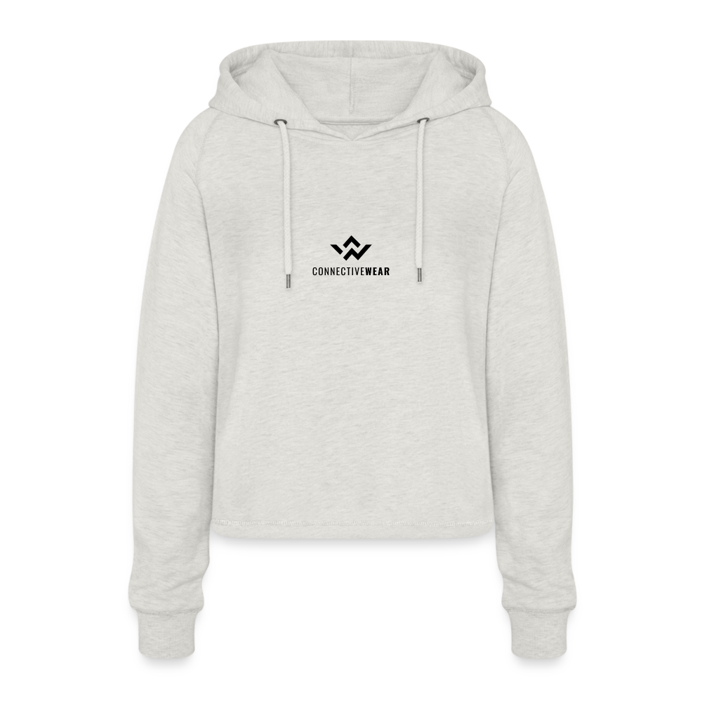 ConnectiveWear Women’s Cropped Hoodie - heather oatmeal