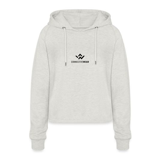 ConnectiveWear Women’s Cropped Hoodie - heather oatmeal