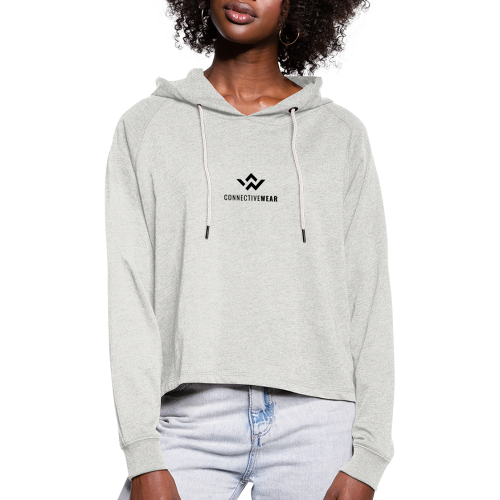 ConnectiveWear Women’s Cropped Hoodie - heather oatmeal