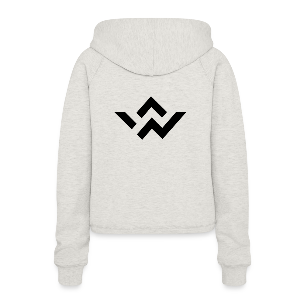 ConnectiveWear Women’s Cropped Hoodie - heather oatmeal