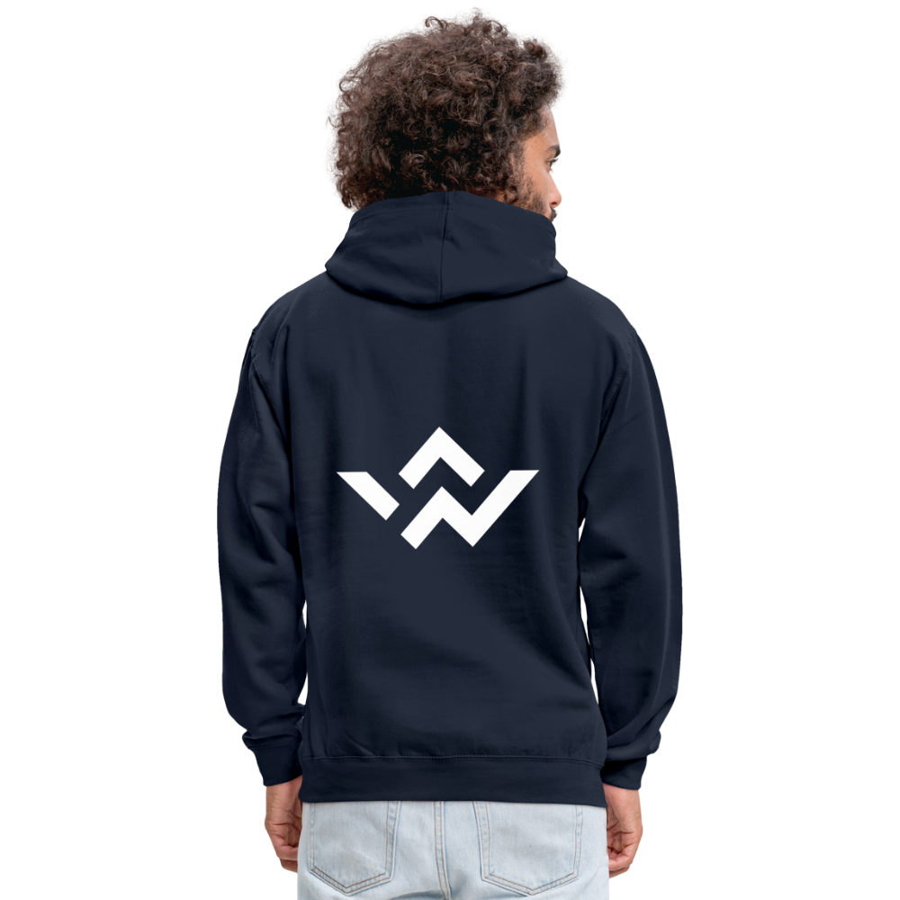 ConnectiveWear Contrast Colour Hoodie - navy/red