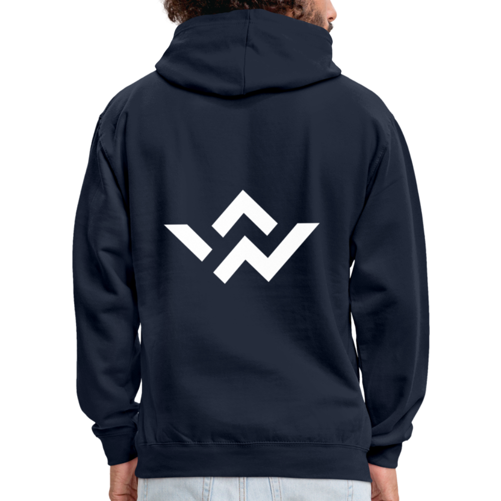 ConnectiveWear Contrast Colour Hoodie - navy/red