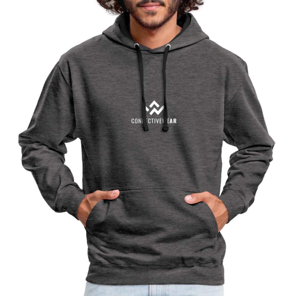 ConnectiveWear Contrast Colour Hoodie - charcoal/black