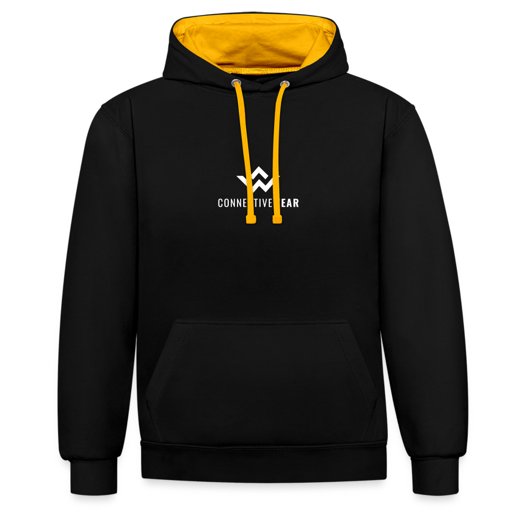 ConnectiveWear Contrast Colour Hoodie - black/gold