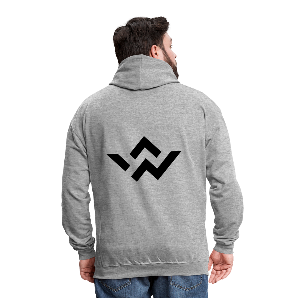 ConnectiveWear Contrast Colour Hoodie - heather grey/navy