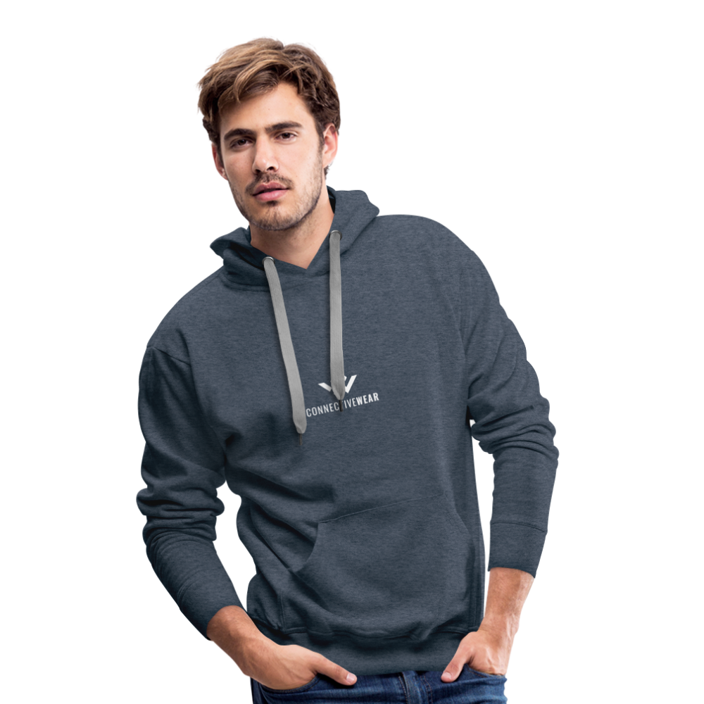 ConnectiveWear Men’s Premium Hoodie - heather denim