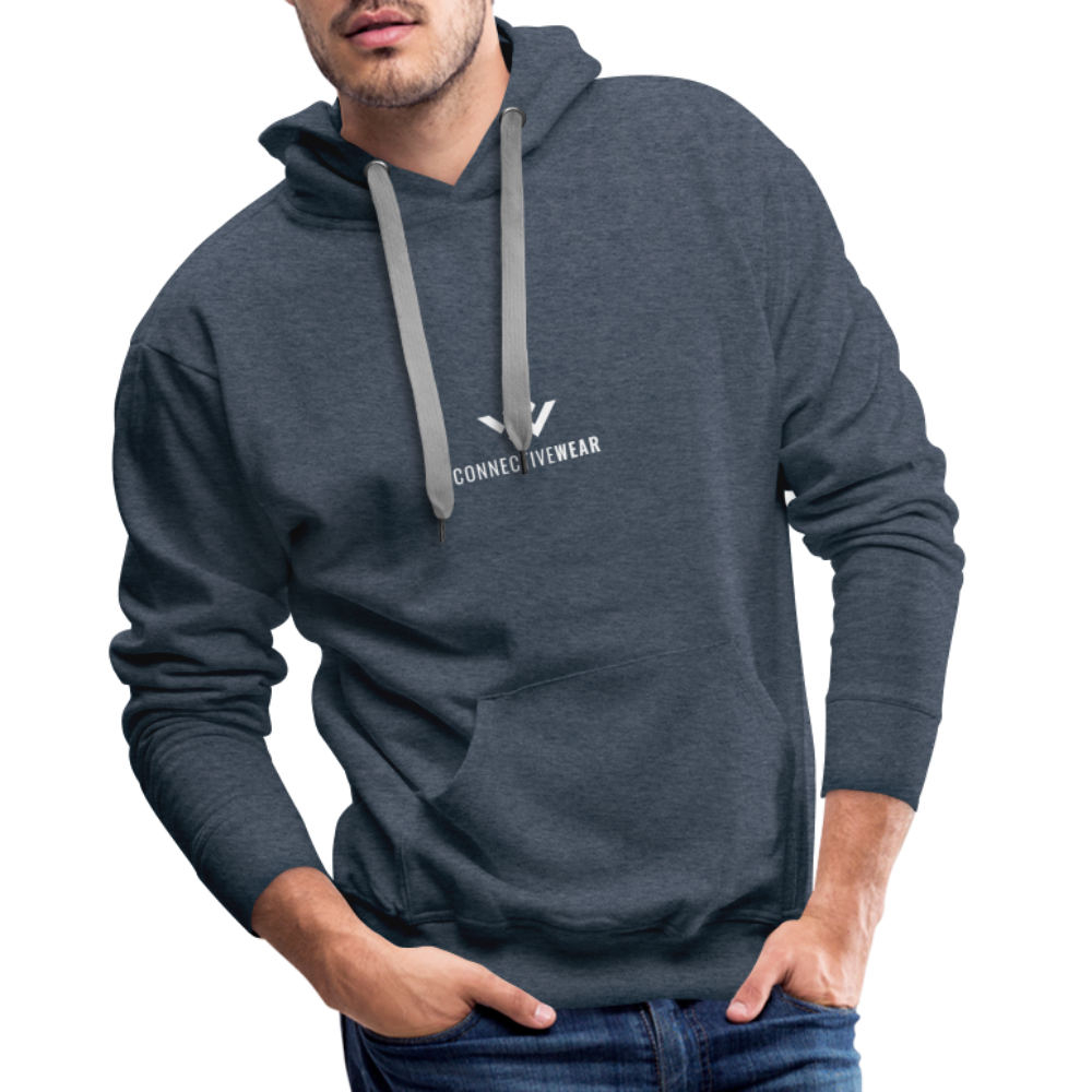 ConnectiveWear Men’s Premium Hoodie - heather denim