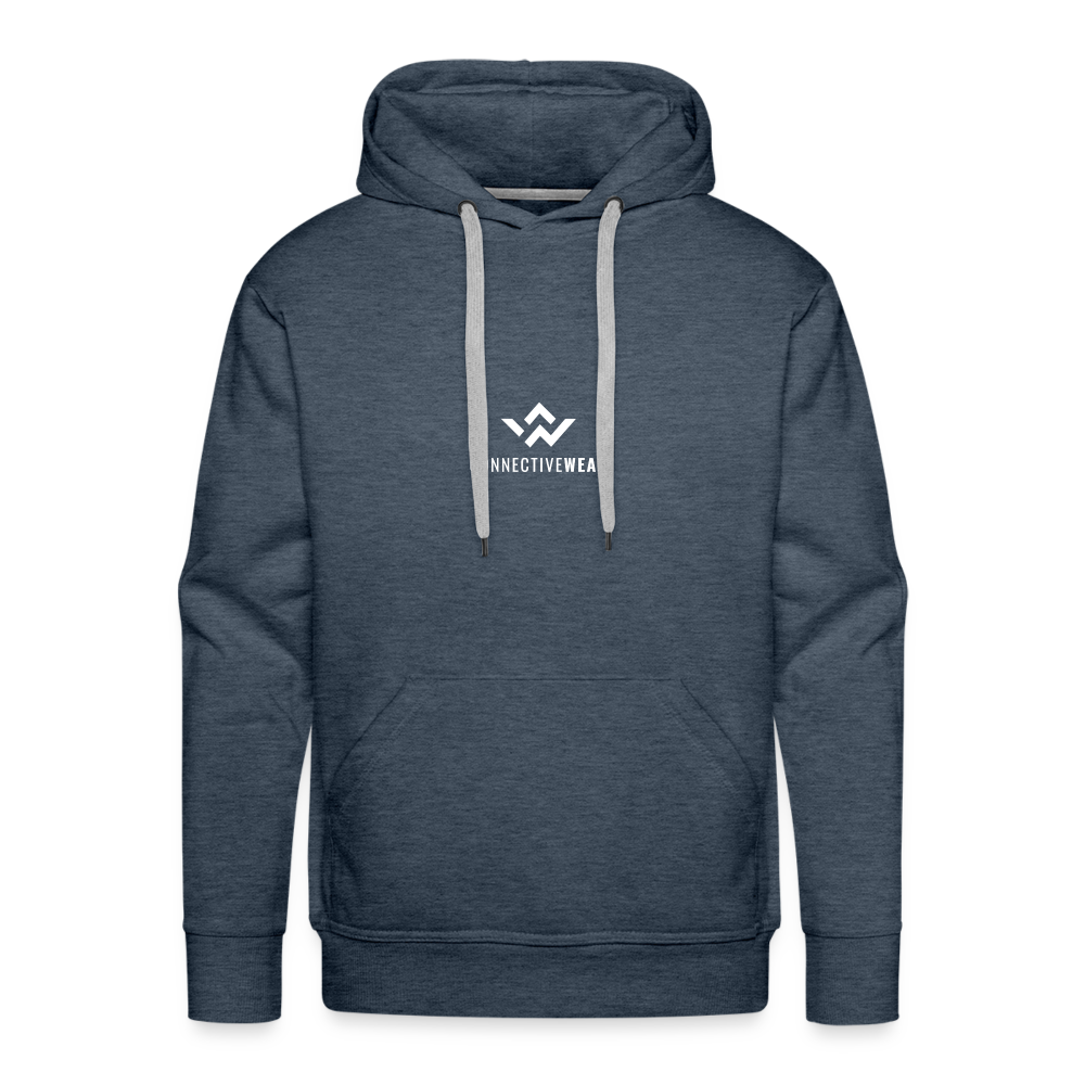 ConnectiveWear Men’s Premium Hoodie - heather denim