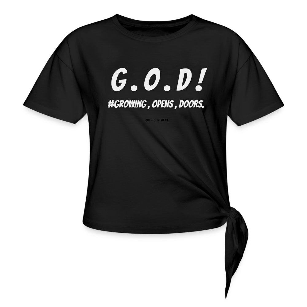 G.O.D! Women’s Knotted T-Shirt - black