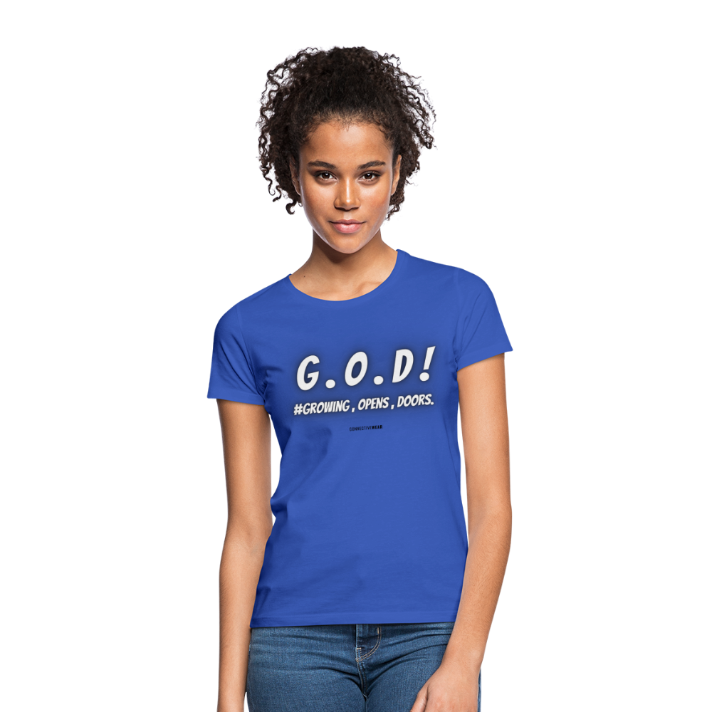 G . O . D ! Women's T-Shirt - royal blue