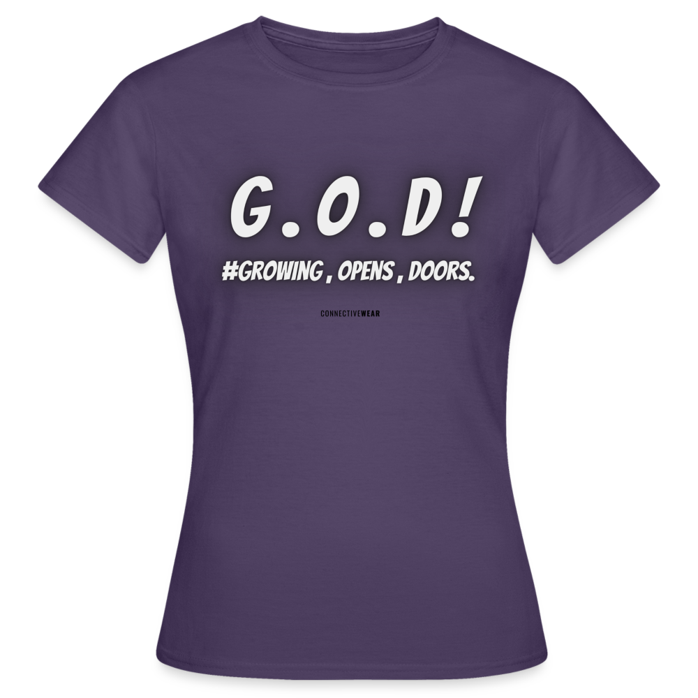 G . O . D ! Women's T-Shirt - dark purple