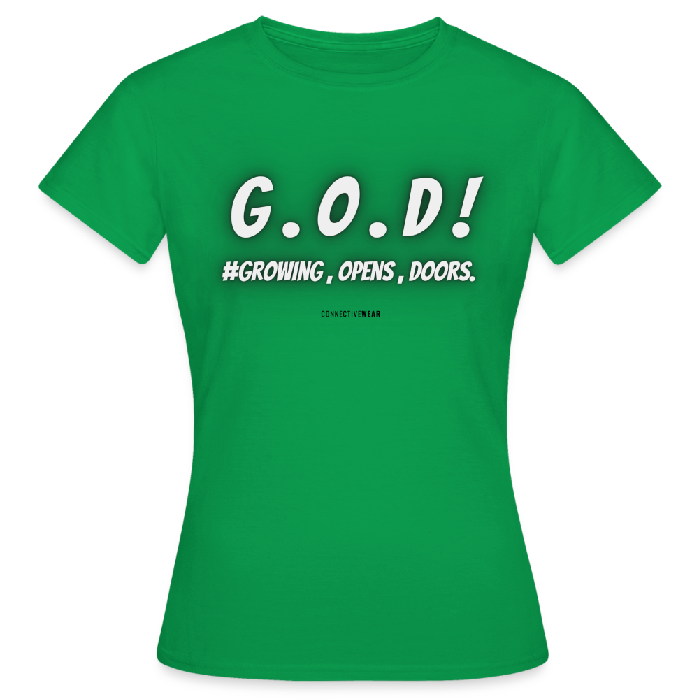 G . O . D ! Women's T-Shirt - kelly green