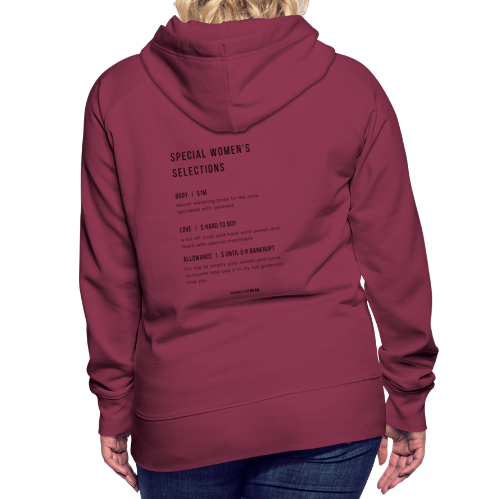 ConnectiveWear Women’s Hoodie - bordeaux