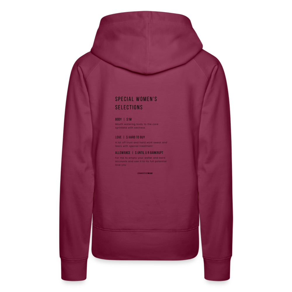 ConnectiveWear Women’s Hoodie - bordeaux