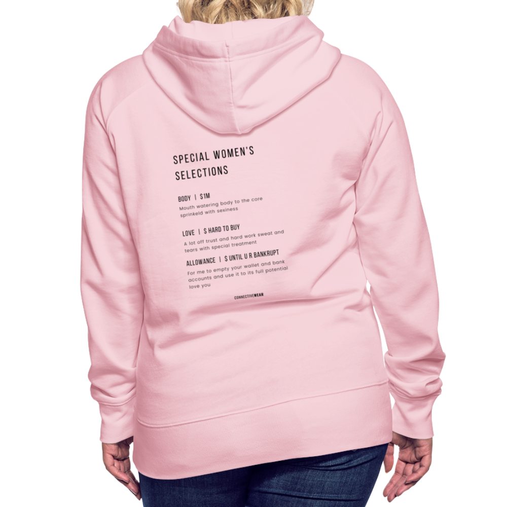 ConnectiveWear Women’s Hoodie - crystal pink