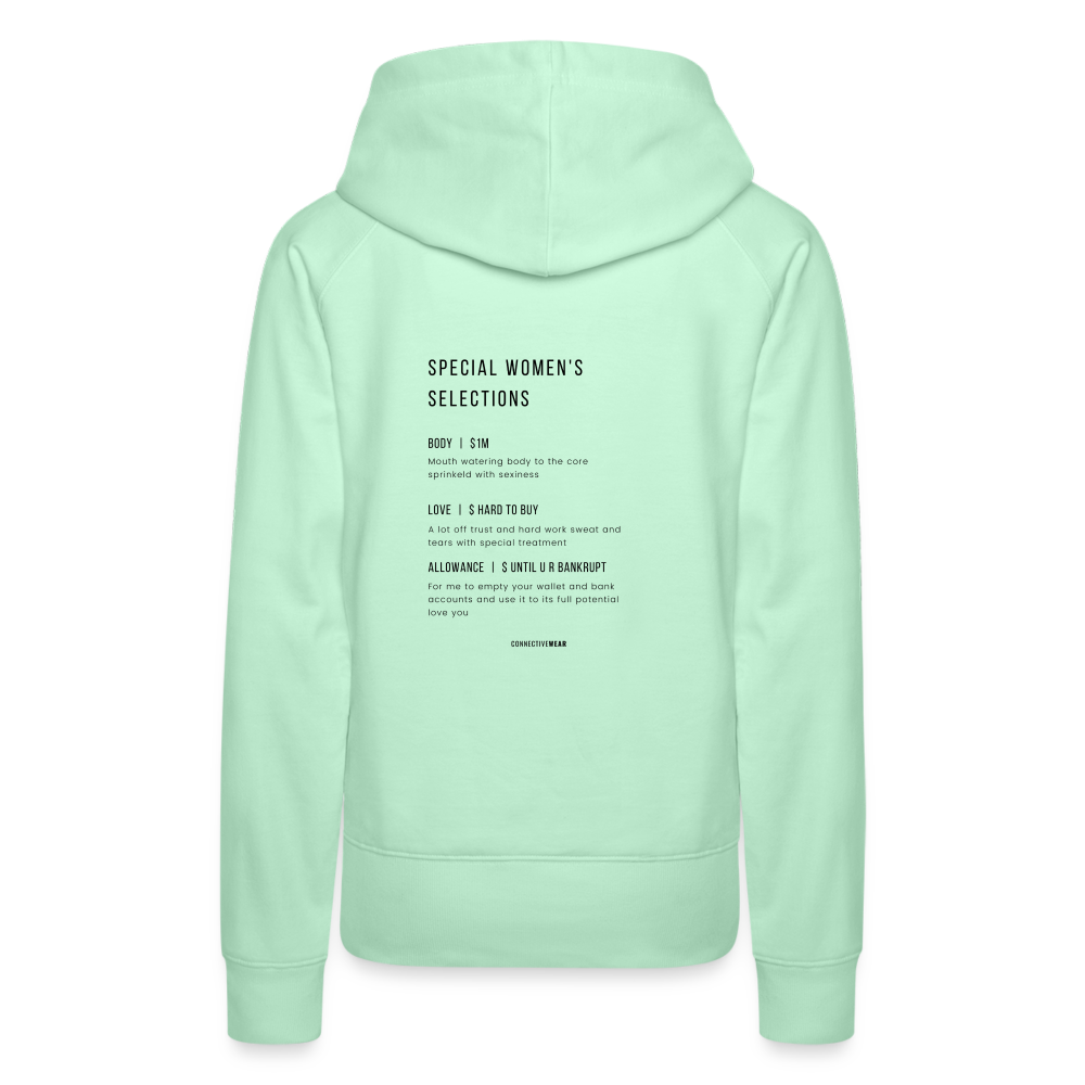 ConnectiveWear Women’s Hoodie - light mint