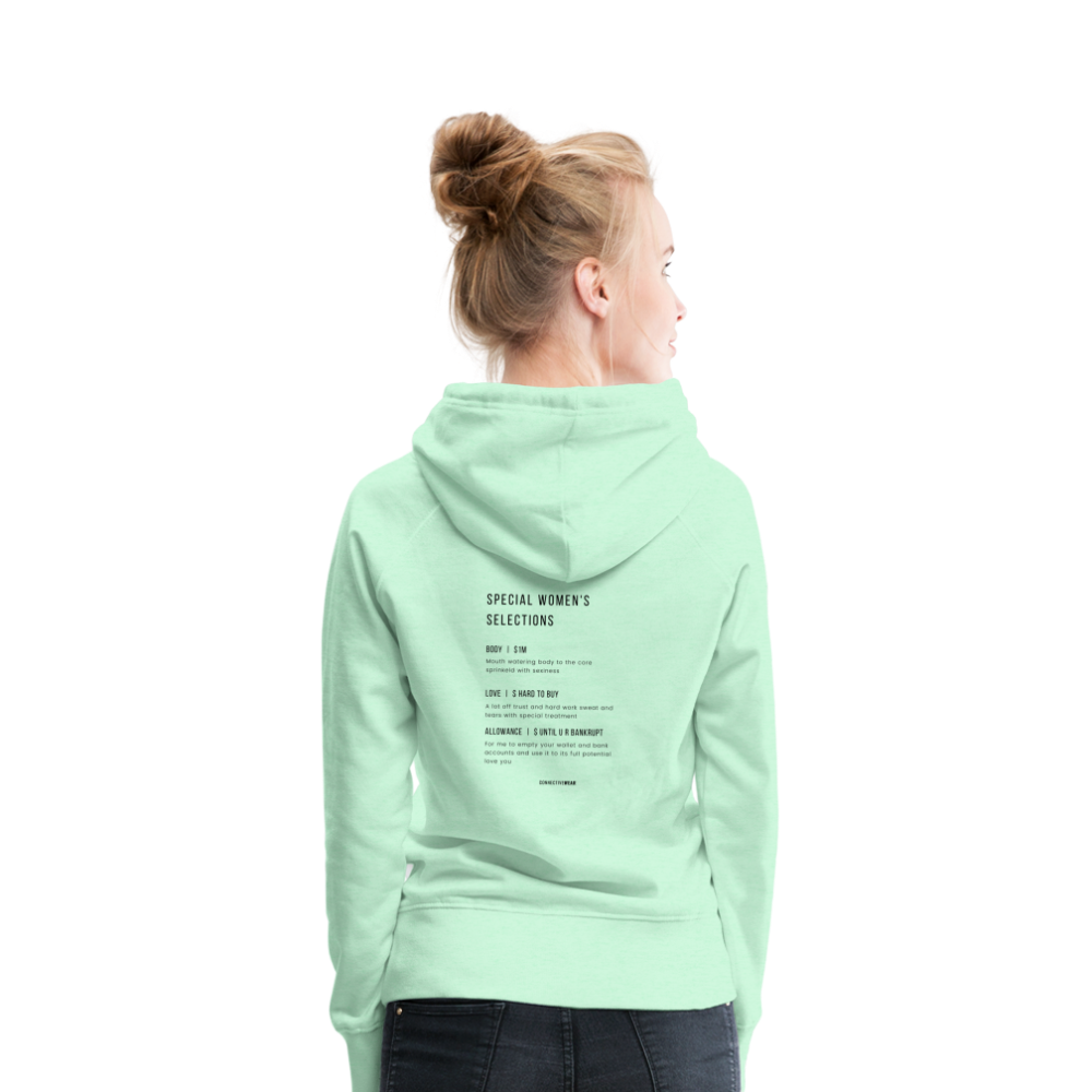 ConnectiveWear Women’s Hoodie - light mint