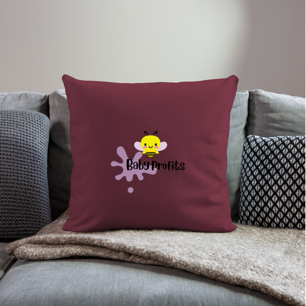 Baby Profits Pillow - burgundy