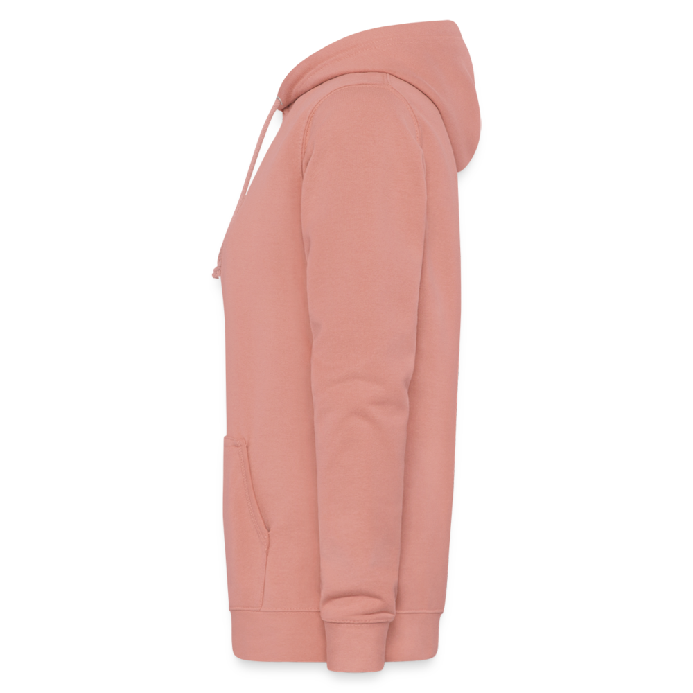 Women's Hoodie Money Slogan - dusky rose