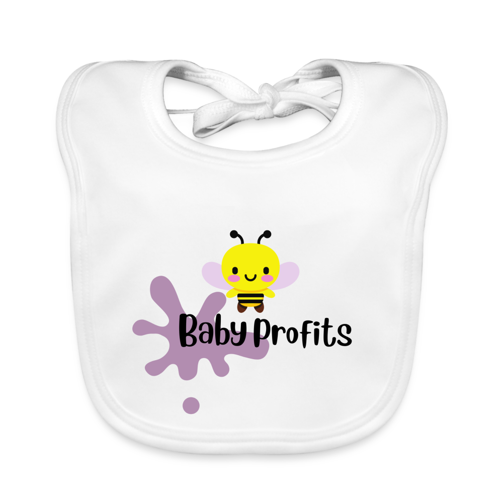 Baby Profits Bib - white