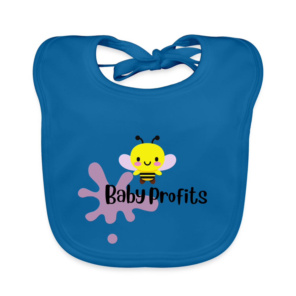 Baby Profits Bib - peacock-blue