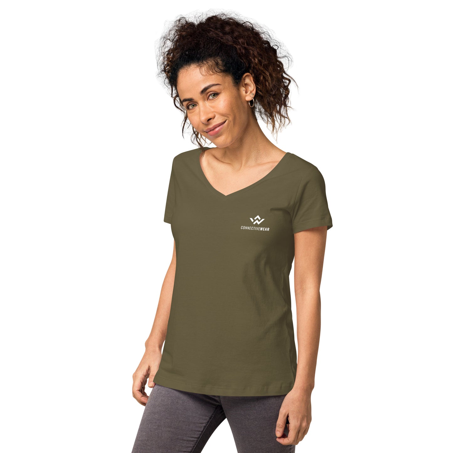 Women’s fitted v-neck t-shirt