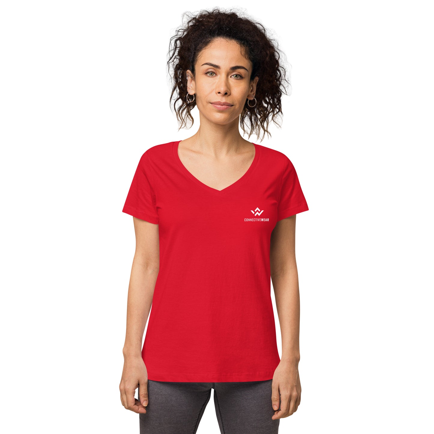 Women’s fitted v-neck t-shirt