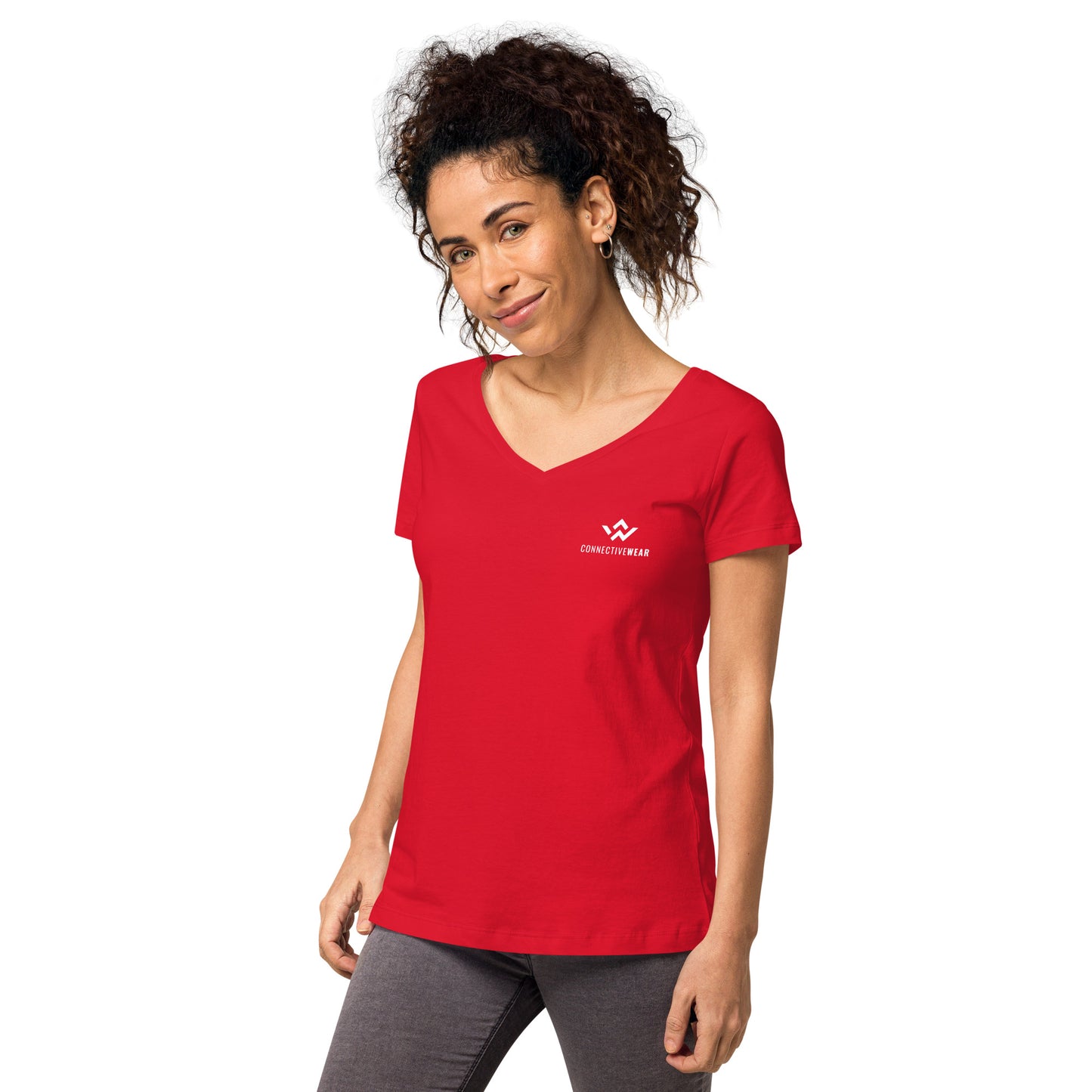 Women’s fitted v-neck t-shirt