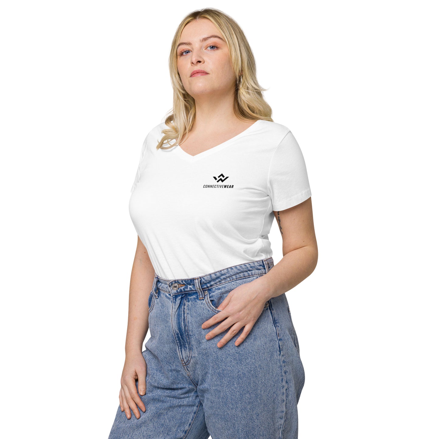 Women’s fitted v-neck t-shirt